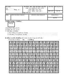 Đề kiểm tra định kỳ giữa kỳ II môn Tiếng Việt Lớp 1 - Năm học 2013-2014