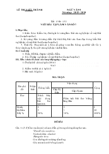 Giáo án Ngữ văn 9 - Lê Thị Việt Thành - Tiết 134+135: Viết bài tập làm văn số 7