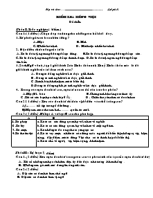 Kiểm tra Tiếng Việt Lớp 6