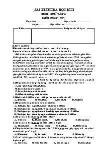 Bài kiểm tra học kì II môn: ngữ văn 6 thời gian ( 90)