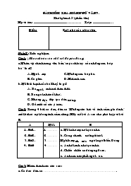 Bài kiểm tra môn ngữ văn 7 năm học 2008-2009