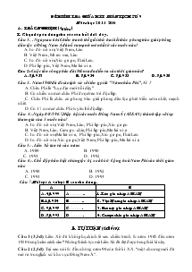 Đề kiểm tra giữa kỳ I- Môn lịch sử 9 năm học 2013-2014