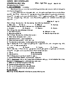 Đề kiểm tra học kì I môn : ngữ văn – lớp 6 tiết 67- 68 Trường THCS Đồng Lạng