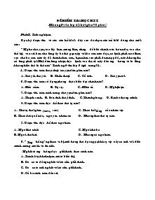 Đề kiểm tra học kỳ I Môn ngữ văn lớp 6 (thời gian 90 phút)