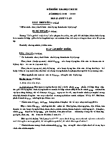 Đề kiểm tra học kỳ II năm học: 2008 – 2009