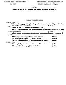 Đề kiểm tra môn tập làm văn Trường THCS Thanh Dũng