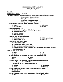 Đề kiểm tra ngữ văn của lớp 7