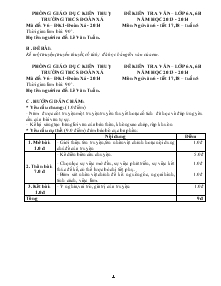 Đề kiến tra văn – lớp 6a, 6b năm học 2013 - 2014 môn ngữ văn 6 - tiết 17,18 – tuần 5