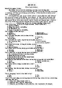 Đề số 15 Môn: ngữ văn lớp 6