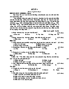 Đề số 4 Môn: ngữ văn lớp 6