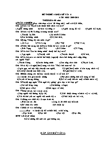 Đề thi đề nghị ngữ văn 6 Năm học 2009-2010