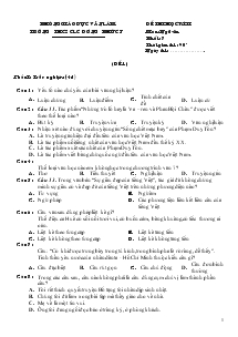 Đề thi học kì  II môn: ngữ văn khối : 7 thời gian thi : 90