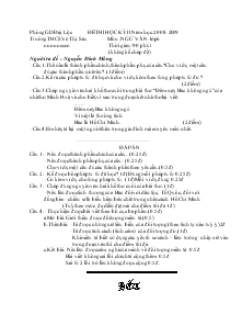 Đề thi học kỳ II Năm học:2008-2009 trường THCSVõ Thị Sáu Môn :ngữ văn-lớp6