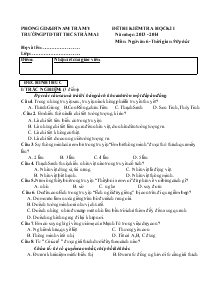 Đề thi kiểm tra học kì I trường PTDTBT THCS  Trà Mai năm học: 2013 - 2014 môn: ngữ văn 6