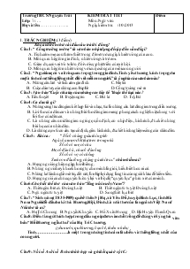 Kiểm tra 45 phút môn: ngữ văn khối 7