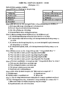 Kiểm tra ngữ văn 6 bài số 1 - Học kì II