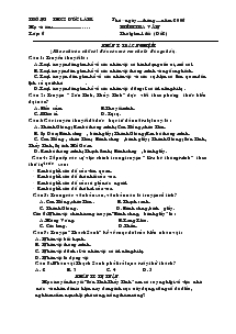 Kiêm tra văn lớp: 6 thời gian 1tiết (đề 2)