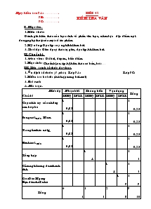 Kiểm tra văn tiết 42