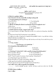 Đề 11 kiểm tra khảo sát học kì 1