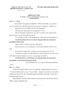 Đề 8 thi chọn học sinh giỏi môn ngữ văn 9