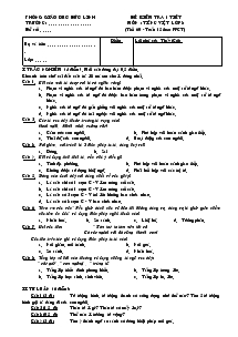 Đề kiểm tra 1 tiết Môn : Tiếng Việt – Lớp 8 (Đức Linh) Đề 5