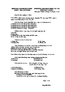 Đề kiểm tra học kì I năm học 2007 -2008 môn: ngữ văn lớp 9