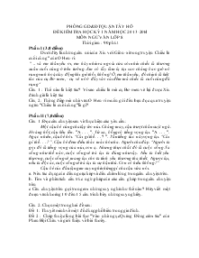 Đề kiếm tra học kỳ I năm học 2013-2014 môn ngữ văn lớp 8 thời gian : 90 phút quận Tây Hồ