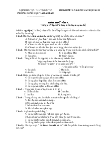 Đề kiểm tra khảo sát học kì II