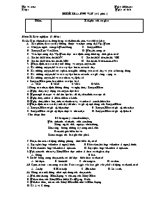 Đề kiểm tra môn ngữ văn ( 45 phút )