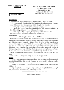 Đề thi học sinh giỏi lớp 9 năm học: 2012-2013 môn thi: ngữ văn
