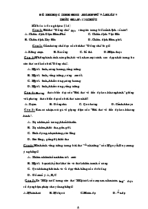 Đề thi học sinh giỏi - Môn ngữ văn lớp 9 thời gian: 120 phút