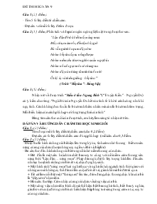 Đề thi học sinh giỏi văn 9