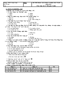 Đề thi khảo sát chất lượng đầu năm (2009-2010) môn: ngữ văn 8. thời gian 15 phút Trường THCS Bình Minh