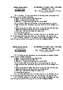 Đề thi khảo sát chất lượng đầu năm - Năm học 2009 - 2010 môn: ngữ văn - lớp 8 (thời gian: 60 phút)