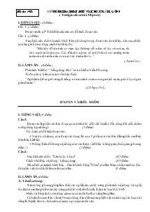 Đề thi kiểm tra môn ngữ văn, học kỳ 2, lớp 9 ( thời gian làm bài: 90 phút)