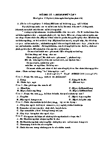 Đề thi số 3 : môn ngữ văn 9