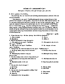 Đề thi số 4 : môn ngữ văn 9