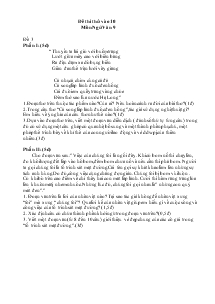 Đề thi thử vào 10 môn ngữ văn 9
