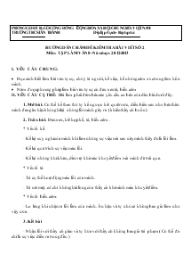 Hướng dẫn chấm đề kiểm tra bài viết số 2 môn : tập làm văn 8- Năm học:2012-2013