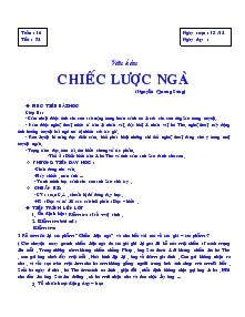 Bài giảng Chiếc lược ngà (Nguyễn Quang Sáng)