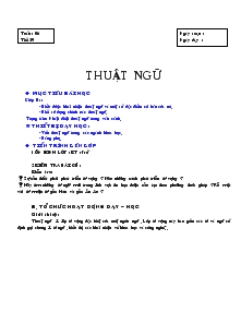 Bài giảng Tìm hiểu thuật ngữ