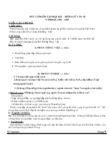Đề cương ôn tập học kì I – môn ngữ văn 10 năm học 2012 – 2013