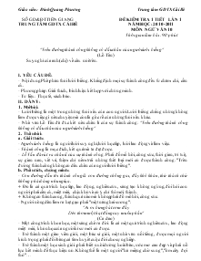 Đề kiểm tra 1 tiết lần 1 Năm học: 2010-2011 Môn: Ngữ Văn 10 Trung Tâm GDTX Cái Bè