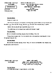 Đề thi tuyển sinh vào lớp 10 trường trung học phổ thông chuyên Lê Hồng Phong Năm học 2001 – 2002