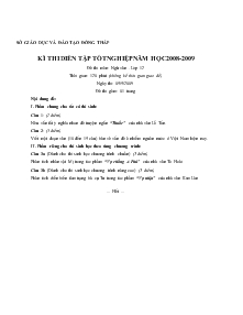 Kì thi diến tập tốt nghiệp năm học 2008-2009 đề thi môn: ngữ văn - lớp 12