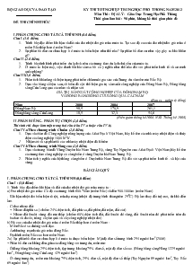 Kỳ thi tốt nghiệp trung học phổ thông năm 2012 môn thi : địa lý