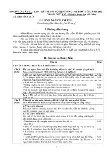 Kỳ thi tốt nghiệp trung học phổ thông năm 2012 môn ngữ văn 12