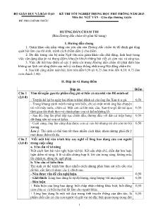 Kỳ thi tốt nghiệp trung học phổ thông năm 2013 môn thi:ngữ văn - Giáo dục thường xuyên