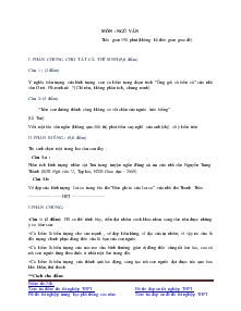 Môn : ngữ văn 12 thời gian 150 phút (không kể thời gian giao đề)