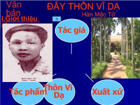 Bài giảng Đây thôn Vĩ Dạ